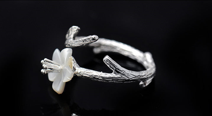 White Cherry Blossom Ring