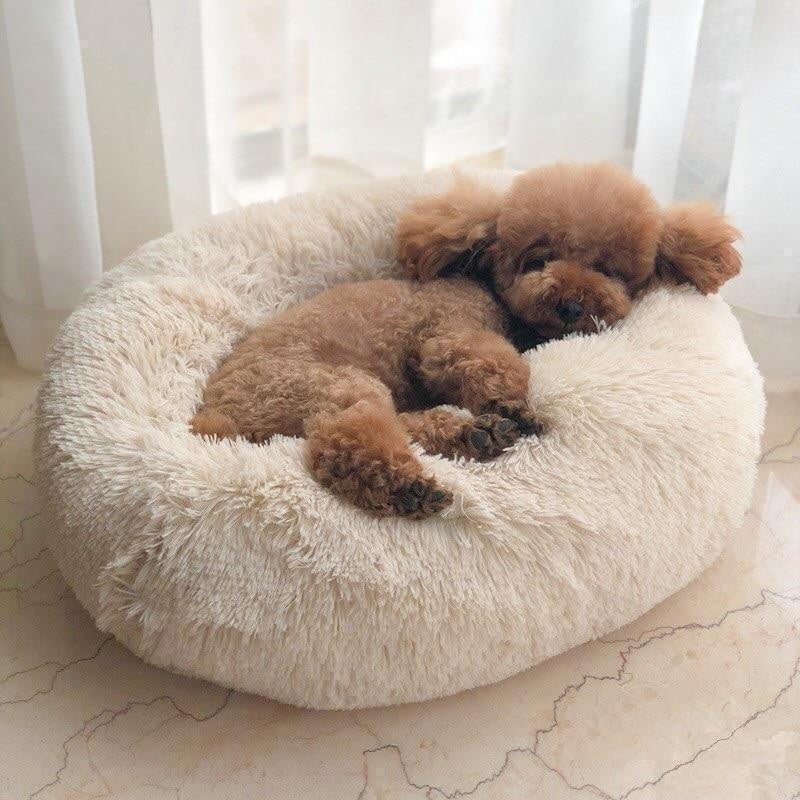 Dog Bed Orthopaedic Plush Round Calming Nest