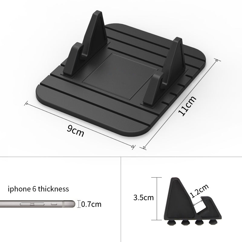 Phone Holder Silicone Non-Slip Car Dashboard Mount
