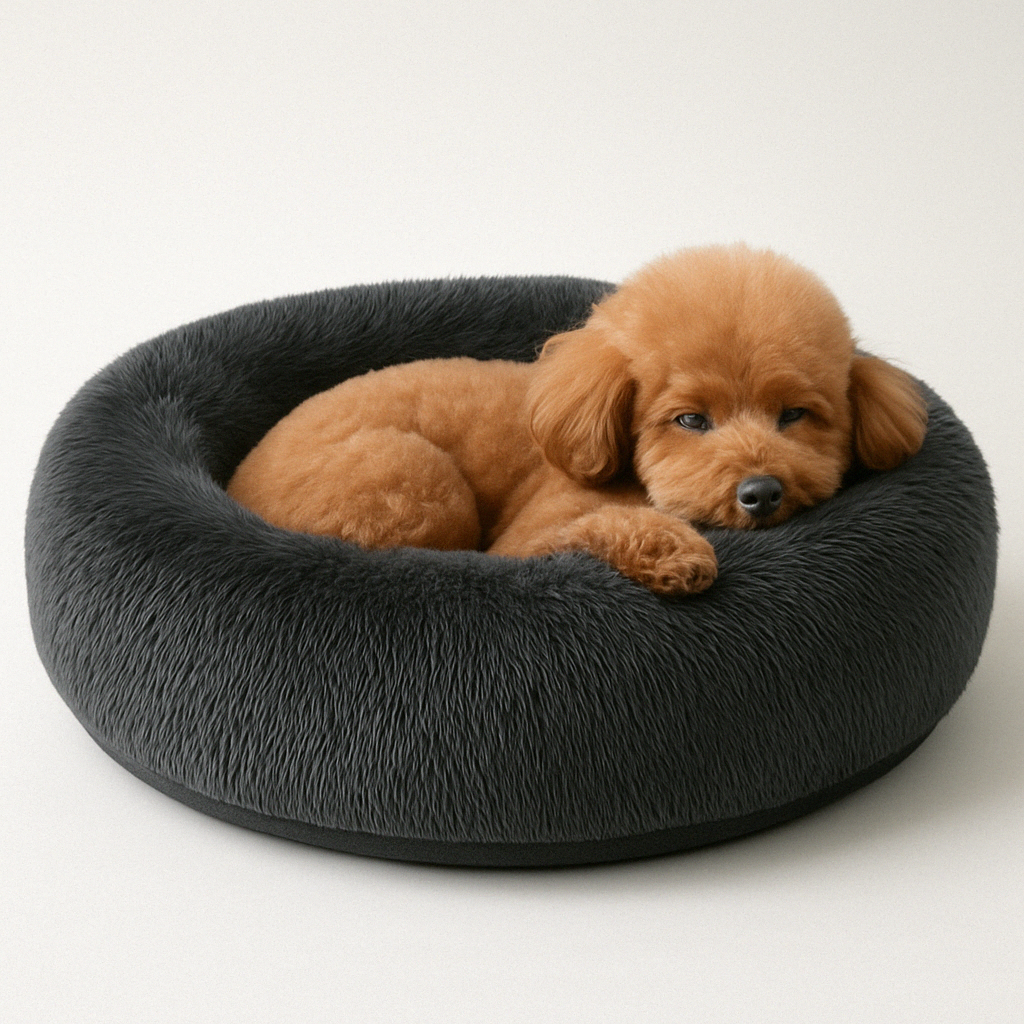Dog Bed Orthopaedic Plush Round Calming Nest