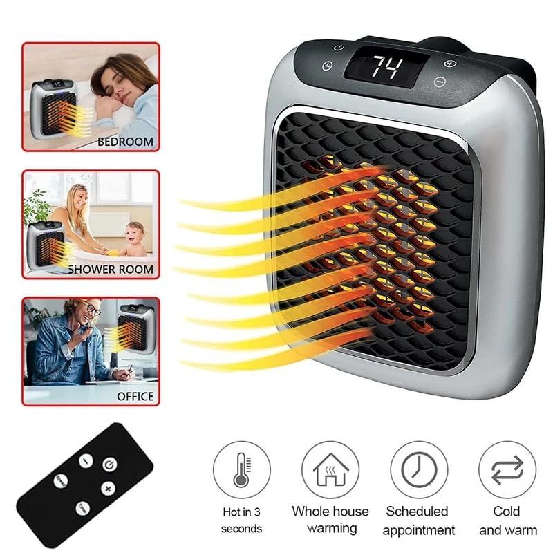 Portable Electric Heater | Fast Warm Safe Room Radiator