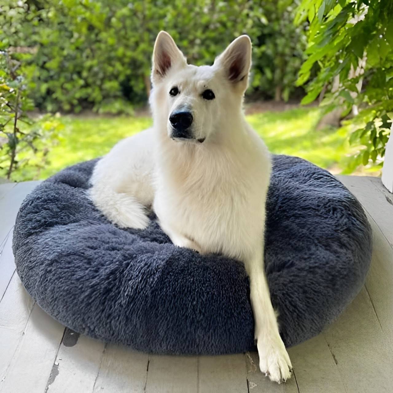 Dog Bed Orthopaedic Plush Round Calming Nest