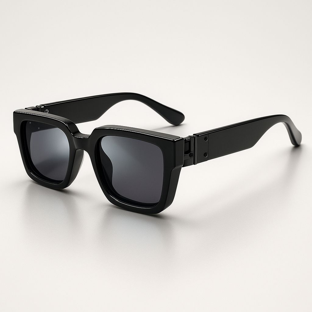Black Square UV Protection Sunglasses