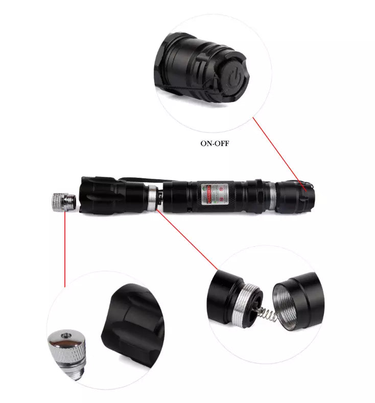 Laser Pointer Rechargeable Green Long Range Torch